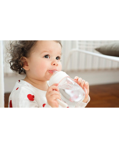 BEABA MOKOMASIS BUTELIUKAS-GERTUVĖ 2IN1, 210 ML, OLD PINK