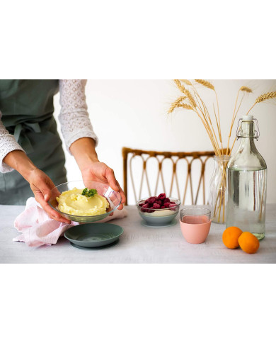 BEABA STIKLINIS 3 VNT. PIETŲ RINKINYS, EUCALYPTUS 