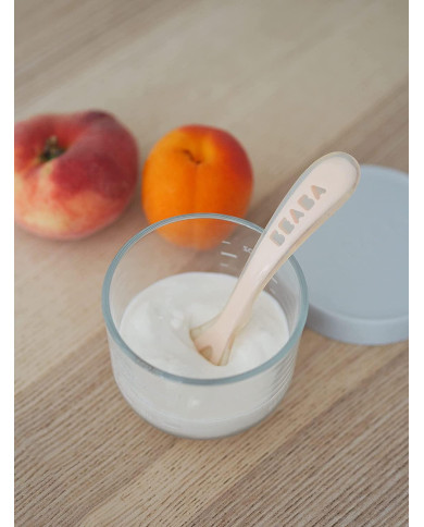 BEABA PRADINIO MAITINIMO SILIKONINIS ŠAUKŠTELIS 8+ MĖN., OLD PINK 