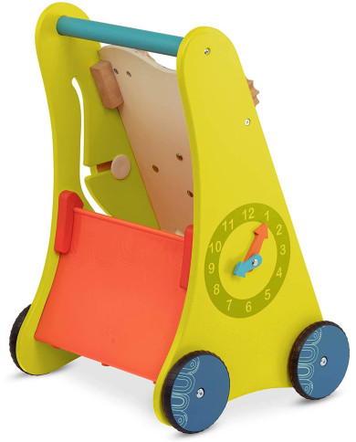 B. TOYS MEDINIS STUMDUKAS WALK AND LEARN