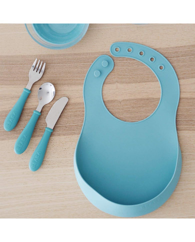 BEABA NERŪDIJANČIO PLIENO STALO ĮRANKIAI, +12 MĖN., AIRY GREEN