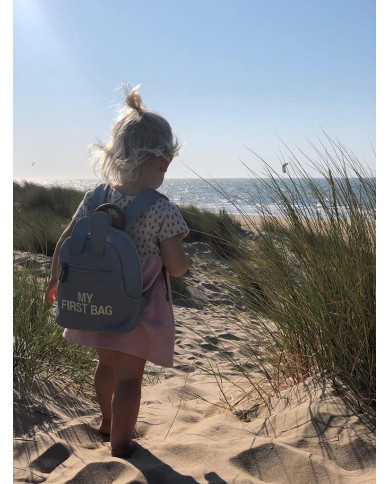 CHILDHOME VAIKIŠKA KUPRINĖ MY FIRST BAG, GREY/OFFWHITE