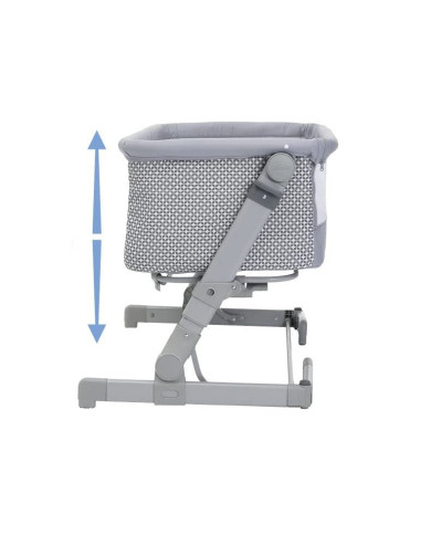 CHICCO NEXT2ME GO SULANKSTOMAS LOPŠIUKAS, LIGHT GREY