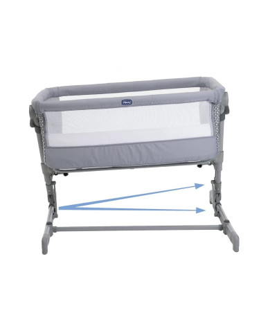 CHICCO NEXT2ME GO SULANKSTOMAS LOPŠIUKAS, LIGHT GREY