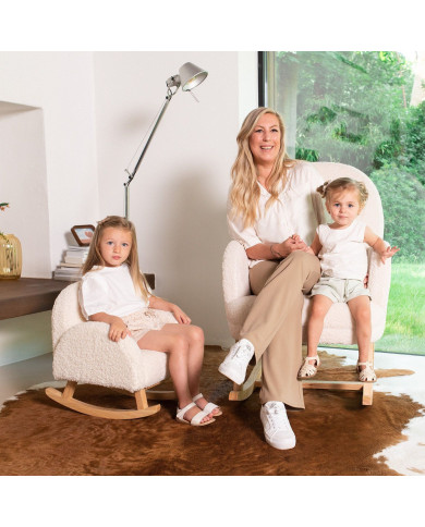 CHILDHOME ROCKING CHAIR - TEDDY - OFF WHITE