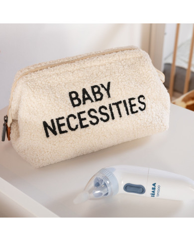 CHILDHOME KŪDIKIO REIKMENŲ KREPŠYS, TEDDY OFF WHITE