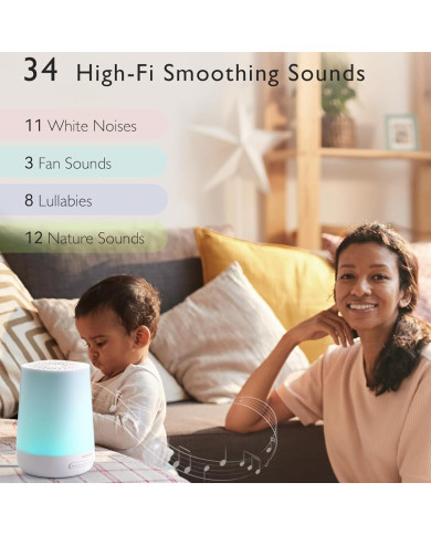 MOMCOZY BALTOJO TRIUKŠMO APARATAS - ŠVIESTUVAS