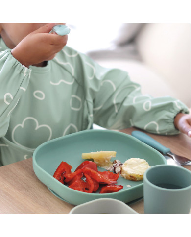 BEABA APSAUGINIAI MARŠKINĖLIAI 2IN1, SAGE GREEN