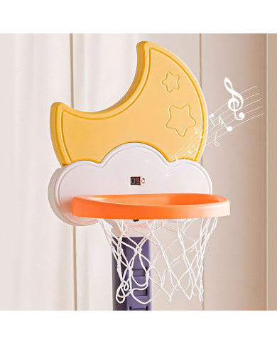 INTERAKTYVUS DAUGIAFUNKCINIS KREPŠINIO STOVAS 4IN1 SU GARSO EFEKTAIS, JENIN YELLOW