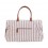 CHILDHOME DIDELIS MAMOS REIKMENŲ KREPŠYS MOMMY BAG,  STRIPES - NUDE/TERRACOTTA