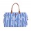 CHILDHOME DIDELIS MAMOS REIKMENŲ KREPŠYS MOMMY BAG,  STRIPES - ELECTRIC BLUE/LIGHT BLUE