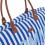 CHILDHOME DIDELIS MAMOS REIKMENŲ KREPŠYS MOMMY BAG,  STRIPES - ELECTRIC BLUE/LIGHT BLUE