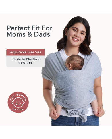 MOMCOZY KŪDIKIŲ VAIKJUOSTĖ-NEŠIOKLĖ, PILKA