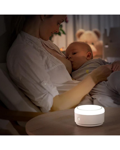 MOMCOZY BALTOJO TRIUKŠMO APARATAS SU PAKRAUNAMA BATERIJA