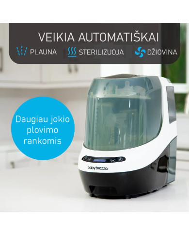 BABY BREZZA BUTELIUKŲ PLOVYKLA WASHER PRO SU STERILIZAVIMO IR DŽIOVINIMO FUNKCIJA	