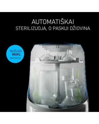 BABY BREZZA BUTELIUKŲ PLOVYKLA WASHER PRO SU STERILIZAVIMO IR DŽIOVINIMO FUNKCIJA	