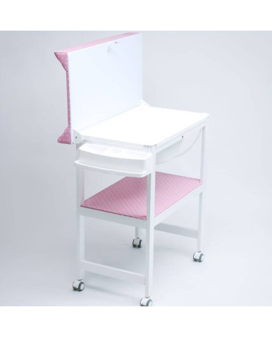 PLATIMYR MEDINIS VYSTYMO STALAS SU VONIA PINK POLKA DOTS	