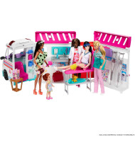 LĖLĖS BARBĖS 2IN1 GREITOSIOS PAGALBOS AUTOMOBILIS HKT79