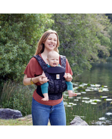 ERGOBABY OMNI BREEZE NEŠIOKLĖ, ONYX BLOOMS