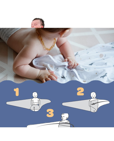 BEABA MEDVILNINIS VYSTYMO KOKONAS MIRACLE MOON AND STARS