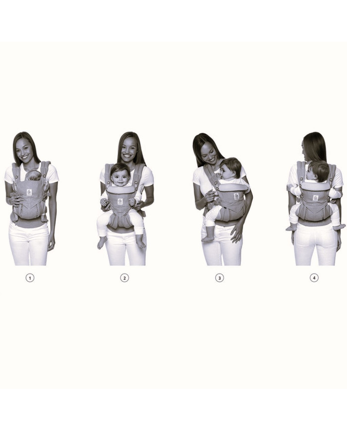ERGOBABY OMNI 360 NEŠIOKLĖ COOL AIR, PEARL GREY