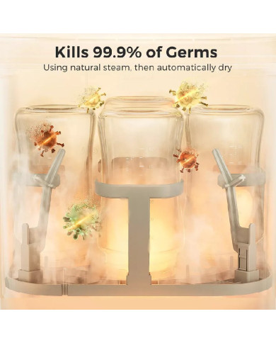 MOMCOZY BUTELIUKŲ PLOVYKLA KLEANPAL PRO SU STERILIZAVIMO IR DŽIOVINIMO FUNKCIJA