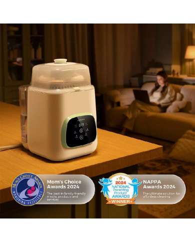 MOMCOZY BUTELIUKŲ PLOVYKLA KLEANPAL PRO SU STERILIZAVIMO IR DŽIOVINIMO FUNKCIJA