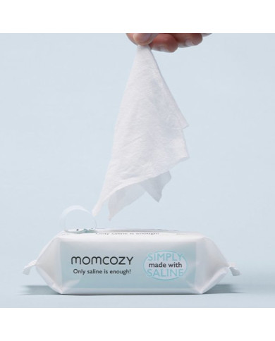 MOMCOZY DRĖGNOS SERVETĖLĖS SU DRUSKOS TIRPALU, 12 PAKUOČIŲ PO 60 VNT.