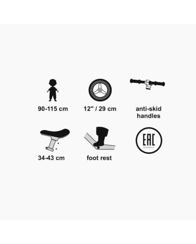 TUTIS BALANSINIS DVIRATUKAS, CLOUD BLUE