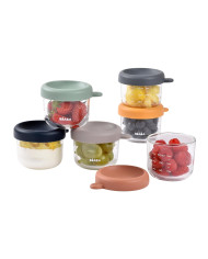 BEABA STIKLINIŲ INDELIŲ RINKINYS (6 VNT. PO 150 ML), SUNRISE