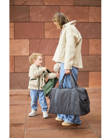 CHILDHOME DIDELIS MAMOS REIKMENŲ KREPŠYS MOMMY BAG SIGNATURE URBAN DARK GREY