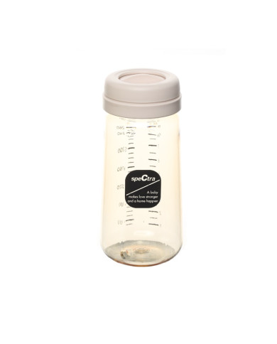 SPECTRA PPSU BUTELIUKAS, 260 ML, SU S DYDŽIO ŽINDUKU, CREAM VANILLA