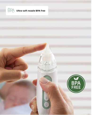 MOMCOZY KŪDIKIŲ NOSIES ASPIRATORIUS SU ILGAI LAIKANČIA BATERIJA