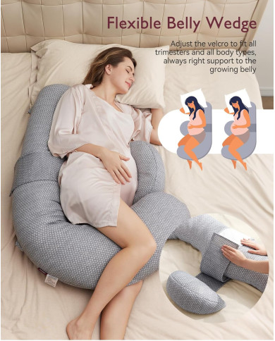 MOMCOZY NĖŠČIOSIOS PAGALVĖ SU VĖSINANČIU AUDINIU, F FORMOS