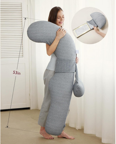 MOMCOZY NĖŠČIOSIOS PAGALVĖ SU VĖSINANČIU AUDINIU, F FORMOS