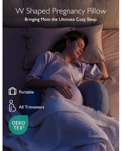 MOMCOZY NĖŠČIOSIOS PAGALVĖ, W FORMOS, GREY