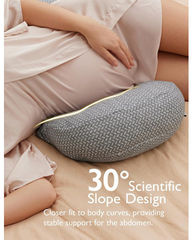 MOMCOZY NĖŠČIOSIOS PAGALVĖ, W FORMOS, GREY