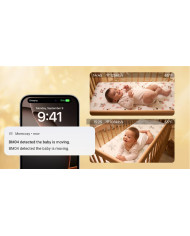 MOMCOZY SMART 5.0 COLIŲ VIDEO AUKLĖ BM04 SU WIFI FUNKCIJA