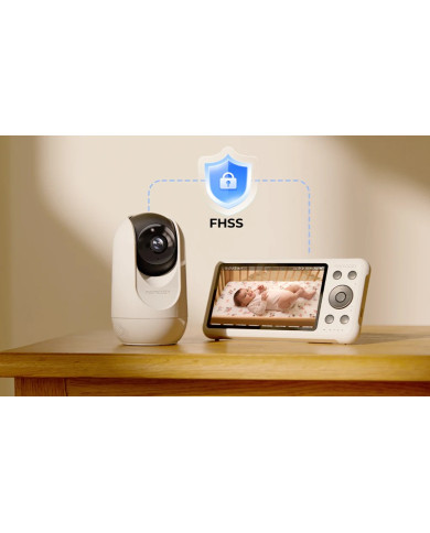 MOMCOZY SMART 5.0 COLIŲ VIDEO AUKLĖ BM04 SU WIFI FUNKCIJA