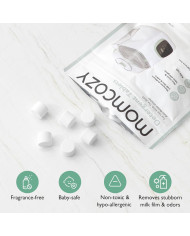 MOMCOZY BUTELIUKŲ PLOVYKLOS KLEANPAL PRO PLOVIMO TABLETĖS, 120 VNT.