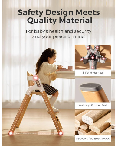 MOMCOZY DINERPAL UNIVERSALI MAITINIMO KĖDUTĖ AUGANČIAM VAIKUI IR MOKYMOSI BOKŠTELIS VIENAME