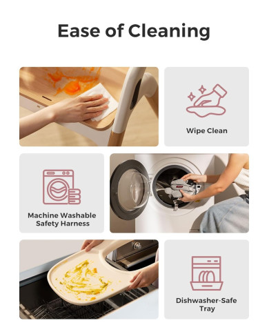 MOMCOZY DINERPAL UNIVERSALI MAITINIMO KĖDUTĖ AUGANČIAM VAIKUI IR MOKYMOSI BOKŠTELIS VIENAME