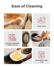 MOMCOZY DINERPAL UNIVERSALI MAITINIMO KĖDUTĖ AUGANČIAM VAIKUI IR MOKYMOSI BOKŠTELIS VIENAME