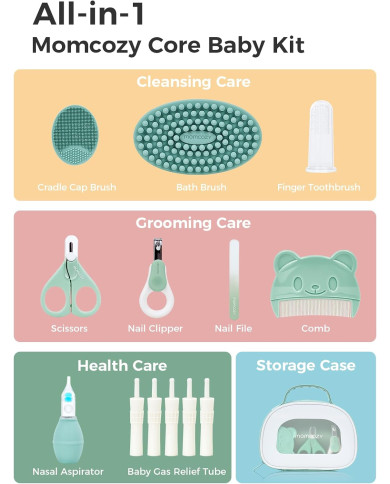 MOMCOZY RINKINYS KŪDIKIŲ PRIEŽIŪRAI, 10 PRIEDŲ