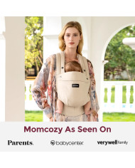 MOMCOZY ERGONOMINĖ KŪDIKIŲ NEŠIOKLĖ PUREHUG IŠ NATŪRALAUS LINO, LIGHT AMBER