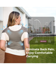 MOMCOZY KŪDIKIŲ VAIKJUOSTĖ-NEŠIOKLĖ,  RUDA