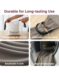 MOMCOZY KŪDIKIŲ VAIKJUOSTĖ-NEŠIOKLĖ,  RUDA