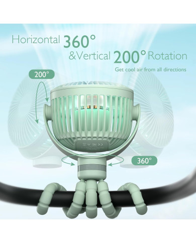 MOMCOZY NEŠIOJAMAS VEŽIMĖLIO VENTILIATORIUS, JUODAS