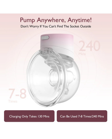 Momcozy S12 Pro Belaidis Pientraukis - Rožinis