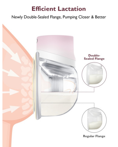 Momcozy S12 Pro Belaidis Pientraukis - Rožinis